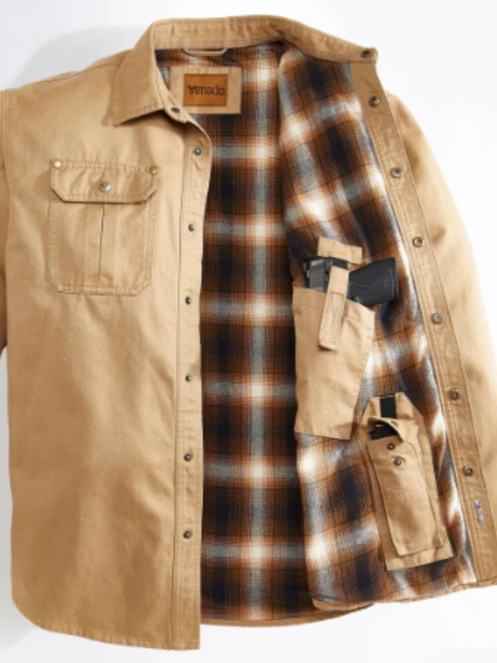 Bountyman Concealed Carry Shirt Jacket - Barnwood Tan | XL